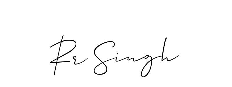 You should practise on your own different ways (Allison_Script) to write your name (Rr Singh) in signature. don't let someone else do it for you. Rr Singh signature style 2 images and pictures png