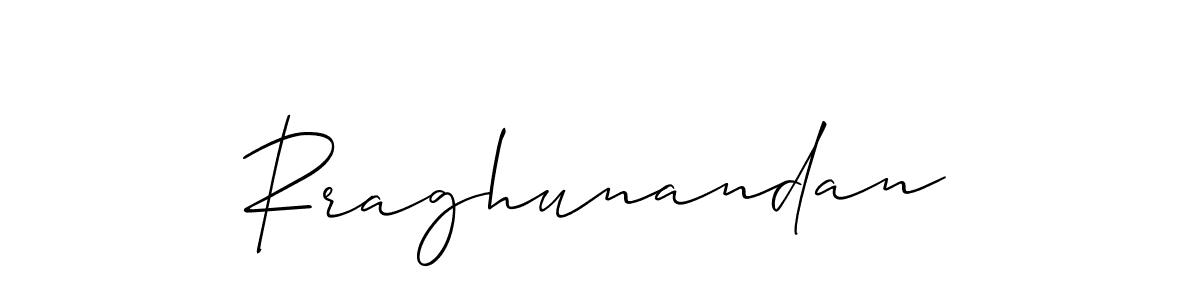 Rraghunandan stylish signature style. Best Handwritten Sign (Allison_Script) for my name. Handwritten Signature Collection Ideas for my name Rraghunandan. Rraghunandan signature style 2 images and pictures png