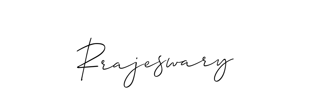 How to make Rrajeswary name signature. Use Allison_Script style for creating short signs online. This is the latest handwritten sign. Rrajeswary signature style 2 images and pictures png