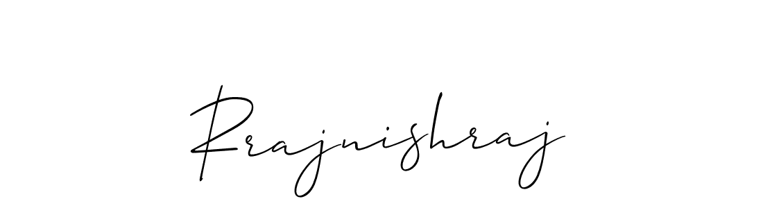 Make a beautiful signature design for name Rrajnishraj. With this signature (Allison_Script) style, you can create a handwritten signature for free. Rrajnishraj signature style 2 images and pictures png