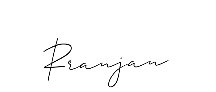 Design your own signature with our free online signature maker. With this signature software, you can create a handwritten (Allison_Script) signature for name Rranjan. Rranjan signature style 2 images and pictures png