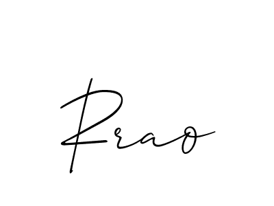 Create a beautiful signature design for name Rrao. With this signature (Allison_Script) fonts, you can make a handwritten signature for free. Rrao signature style 2 images and pictures png