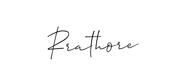 How to make Rrathore signature? Allison_Script is a professional autograph style. Create handwritten signature for Rrathore name. Rrathore signature style 2 images and pictures png