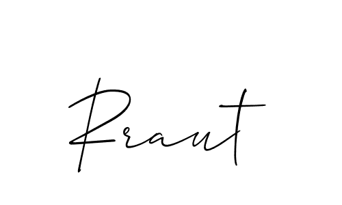 Allison_Script is a professional signature style that is perfect for those who want to add a touch of class to their signature. It is also a great choice for those who want to make their signature more unique. Get Rraut name to fancy signature for free. Rraut signature style 2 images and pictures png