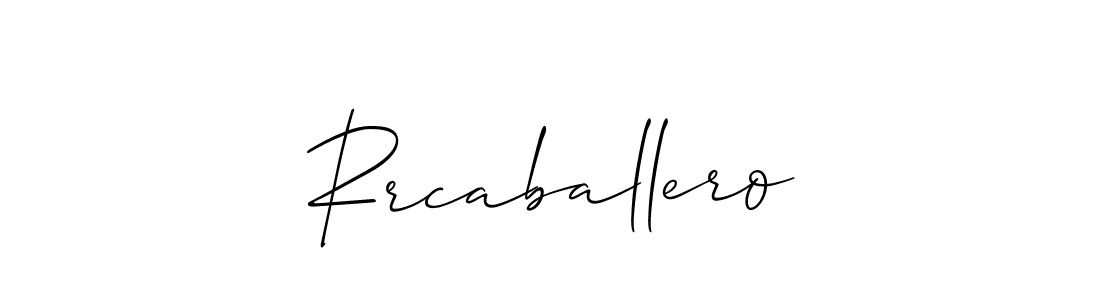 Also we have Rrcaballero name is the best signature style. Create professional handwritten signature collection using Allison_Script autograph style. Rrcaballero signature style 2 images and pictures png