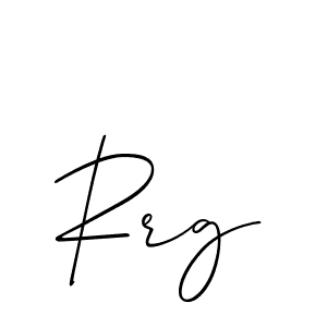 It looks lik you need a new signature style for name Rrg. Design unique handwritten (Allison_Script) signature with our free signature maker in just a few clicks. Rrg signature style 2 images and pictures png