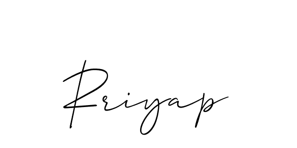 Design your own signature with our free online signature maker. With this signature software, you can create a handwritten (Allison_Script) signature for name Rriyap. Rriyap signature style 2 images and pictures png