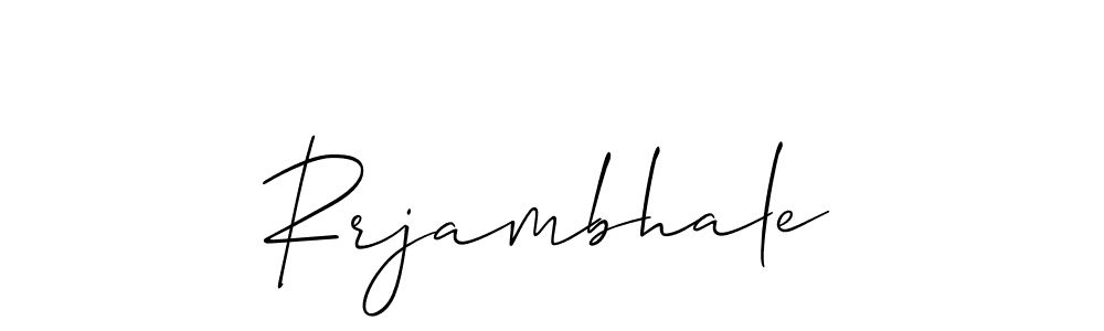 How to Draw Rrjambhale signature style? Allison_Script is a latest design signature styles for name Rrjambhale. Rrjambhale signature style 2 images and pictures png