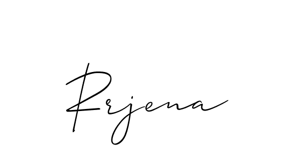 if you are searching for the best signature style for your name Rrjena. so please give up your signature search. here we have designed multiple signature styles  using Allison_Script. Rrjena signature style 2 images and pictures png