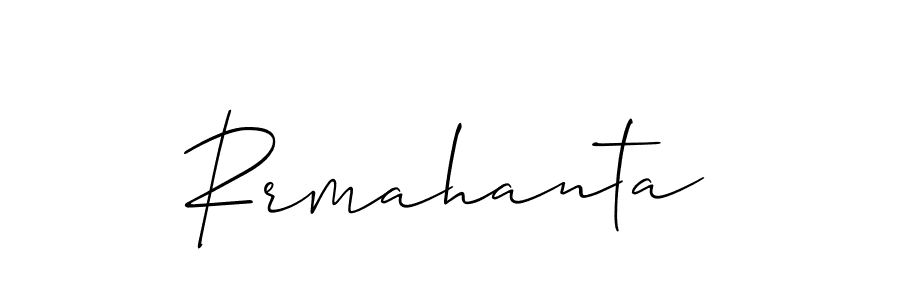 Use a signature maker to create a handwritten signature online. With this signature software, you can design (Allison_Script) your own signature for name Rrmahanta. Rrmahanta signature style 2 images and pictures png