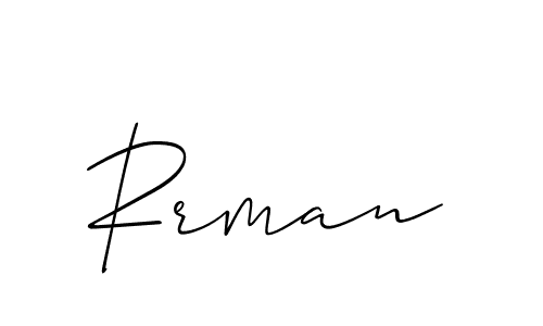It looks lik you need a new signature style for name Rrman. Design unique handwritten (Allison_Script) signature with our free signature maker in just a few clicks. Rrman signature style 2 images and pictures png