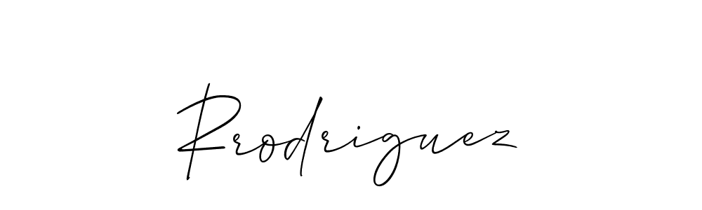 Design your own signature with our free online signature maker. With this signature software, you can create a handwritten (Allison_Script) signature for name Rrodriguez. Rrodriguez signature style 2 images and pictures png