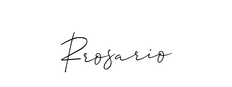 Rrosario stylish signature style. Best Handwritten Sign (Allison_Script) for my name. Handwritten Signature Collection Ideas for my name Rrosario. Rrosario signature style 2 images and pictures png