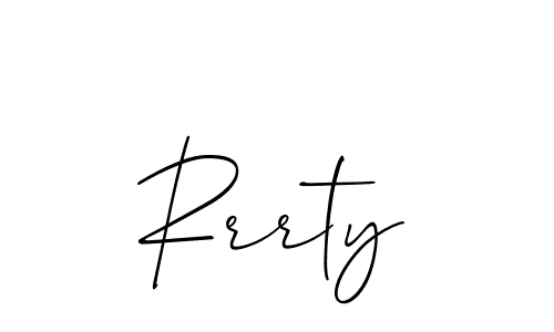 The best way (Allison_Script) to make a short signature is to pick only two or three words in your name. The name Rrrty include a total of six letters. For converting this name. Rrrty signature style 2 images and pictures png