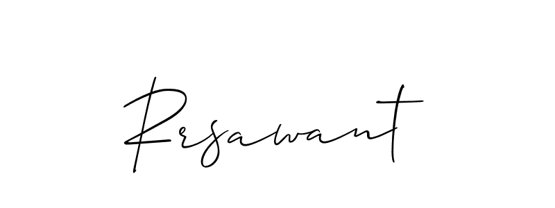 Design your own signature with our free online signature maker. With this signature software, you can create a handwritten (Allison_Script) signature for name Rrsawant. Rrsawant signature style 2 images and pictures png