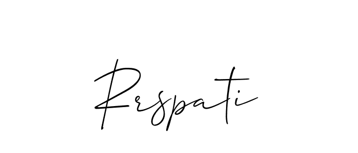 Make a short Rrspati signature style. Manage your documents anywhere anytime using Allison_Script. Create and add eSignatures, submit forms, share and send files easily. Rrspati signature style 2 images and pictures png