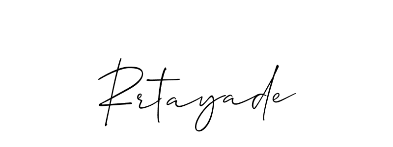 Best and Professional Signature Style for Rrtayade. Allison_Script Best Signature Style Collection. Rrtayade signature style 2 images and pictures png