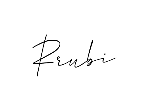 The best way (Allison_Script) to make a short signature is to pick only two or three words in your name. The name Rrubi include a total of six letters. For converting this name. Rrubi signature style 2 images and pictures png