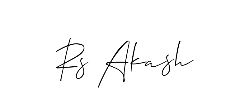 Once you've used our free online signature maker to create your best signature Allison_Script style, it's time to enjoy all of the benefits that Rs Akash name signing documents. Rs Akash signature style 2 images and pictures png