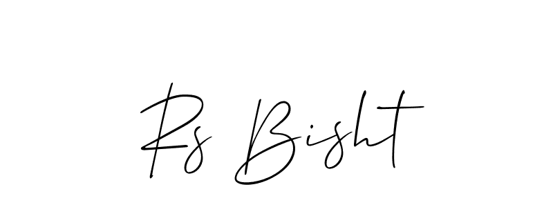 How to make Rs Bisht signature? Allison_Script is a professional autograph style. Create handwritten signature for Rs Bisht name. Rs Bisht signature style 2 images and pictures png