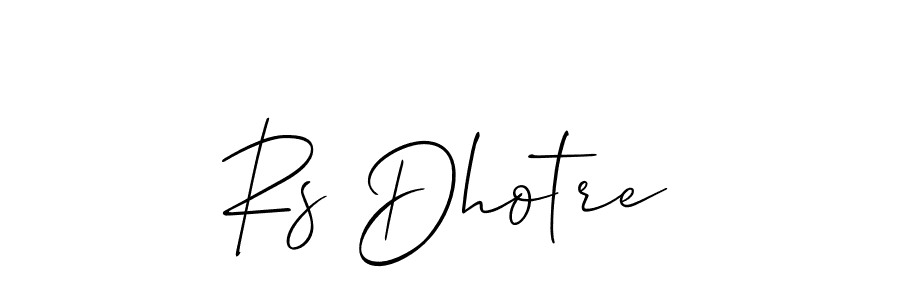 Rs Dhotre stylish signature style. Best Handwritten Sign (Allison_Script) for my name. Handwritten Signature Collection Ideas for my name Rs Dhotre. Rs Dhotre signature style 2 images and pictures png