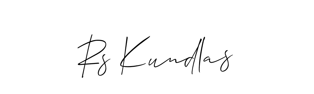 Make a beautiful signature design for name Rs Kundlas. Use this online signature maker to create a handwritten signature for free. Rs Kundlas signature style 2 images and pictures png