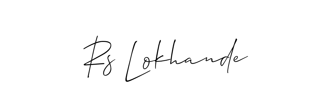 Best and Professional Signature Style for Rs Lokhande. Allison_Script Best Signature Style Collection. Rs Lokhande signature style 2 images and pictures png