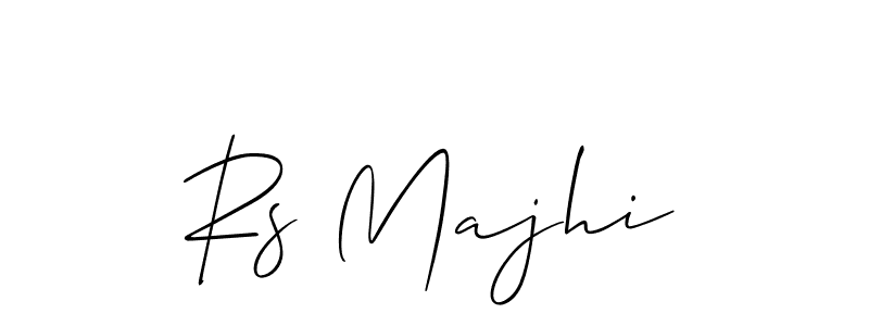 Similarly Allison_Script is the best handwritten signature design. Signature creator online .You can use it as an online autograph creator for name Rs Majhi. Rs Majhi signature style 2 images and pictures png