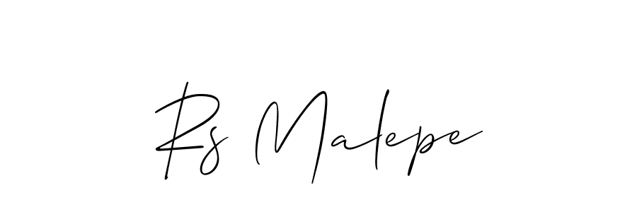 Make a beautiful signature design for name Rs Malepe. Use this online signature maker to create a handwritten signature for free. Rs Malepe signature style 2 images and pictures png