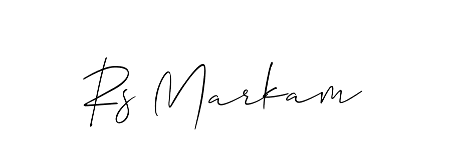 Best and Professional Signature Style for Rs Markam. Allison_Script Best Signature Style Collection. Rs Markam signature style 2 images and pictures png