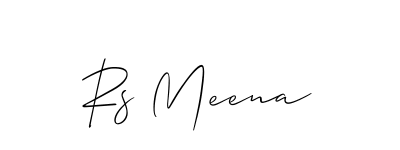 Rs Meena stylish signature style. Best Handwritten Sign (Allison_Script) for my name. Handwritten Signature Collection Ideas for my name Rs Meena. Rs Meena signature style 2 images and pictures png