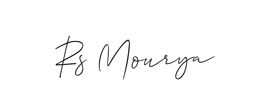 Make a beautiful signature design for name Rs Mourya. With this signature (Allison_Script) style, you can create a handwritten signature for free. Rs Mourya signature style 2 images and pictures png