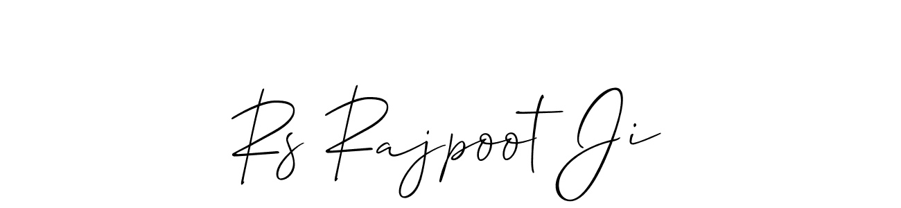 How to make Rs Rajpoot Ji signature? Allison_Script is a professional autograph style. Create handwritten signature for Rs Rajpoot Ji name. Rs Rajpoot Ji signature style 2 images and pictures png