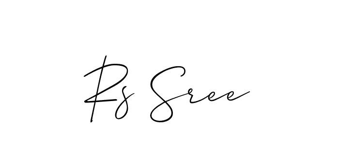 Make a beautiful signature design for name Rs Sree. Use this online signature maker to create a handwritten signature for free. Rs Sree signature style 2 images and pictures png