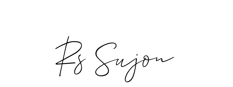 Once you've used our free online signature maker to create your best signature Allison_Script style, it's time to enjoy all of the benefits that Rs Sujon name signing documents. Rs Sujon signature style 2 images and pictures png