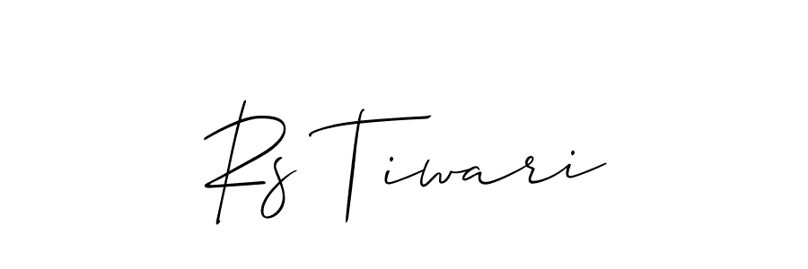 How to make Rs Tiwari name signature. Use Allison_Script style for creating short signs online. This is the latest handwritten sign. Rs Tiwari signature style 2 images and pictures png