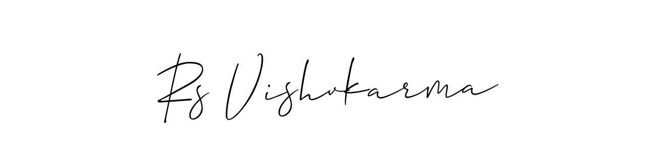 Make a beautiful signature design for name Rs Vishvkarma. Use this online signature maker to create a handwritten signature for free. Rs Vishvkarma signature style 2 images and pictures png