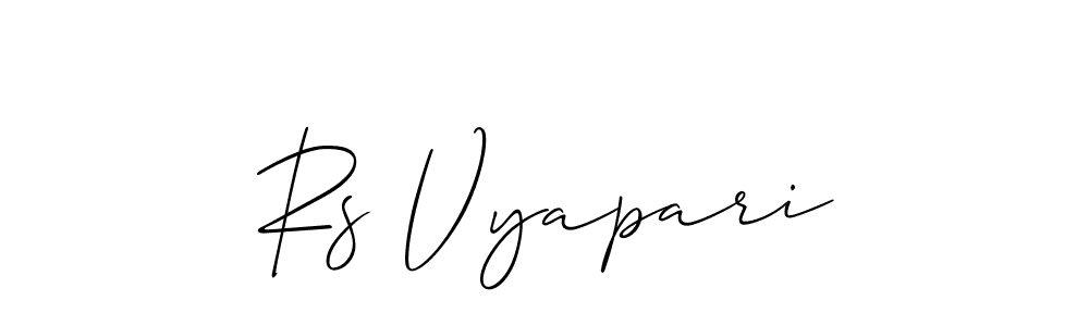 Make a short Rs Vyapari signature style. Manage your documents anywhere anytime using Allison_Script. Create and add eSignatures, submit forms, share and send files easily. Rs Vyapari signature style 2 images and pictures png