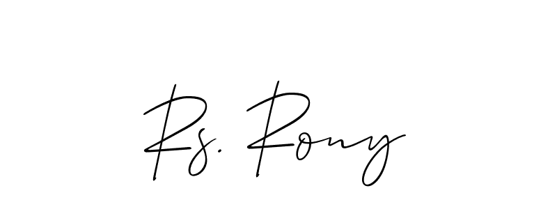 Similarly Allison_Script is the best handwritten signature design. Signature creator online .You can use it as an online autograph creator for name Rs. Rony. Rs. Rony signature style 2 images and pictures png