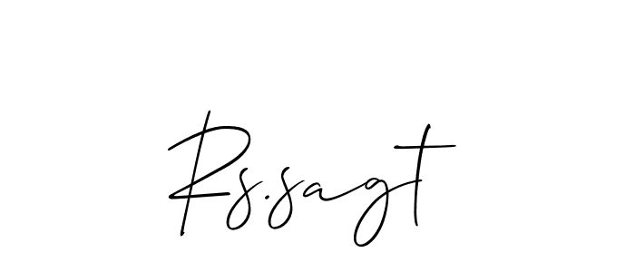 if you are searching for the best signature style for your name Rs.sagt. so please give up your signature search. here we have designed multiple signature styles  using Allison_Script. Rs.sagt signature style 2 images and pictures png