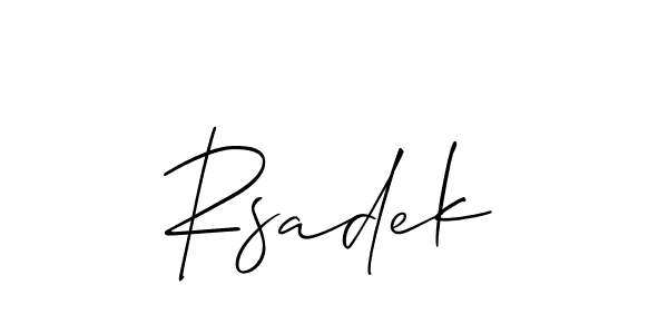 Also we have Rsadek name is the best signature style. Create professional handwritten signature collection using Allison_Script autograph style. Rsadek signature style 2 images and pictures png