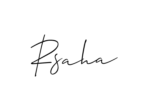 Make a beautiful signature design for name Rsaha. With this signature (Allison_Script) style, you can create a handwritten signature for free. Rsaha signature style 2 images and pictures png