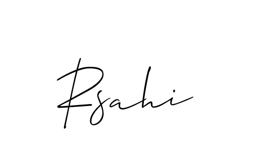 Make a beautiful signature design for name Rsahi. Use this online signature maker to create a handwritten signature for free. Rsahi signature style 2 images and pictures png