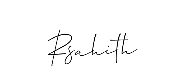 Best and Professional Signature Style for Rsahith. Allison_Script Best Signature Style Collection. Rsahith signature style 2 images and pictures png