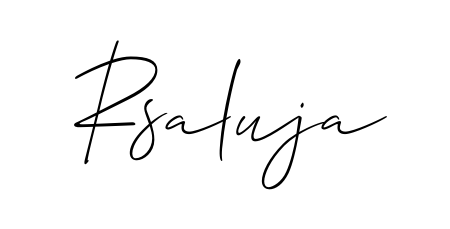 A timeless handwritten aesthetic for Rsaluja. The Allison_Script font gives your signature a handcrafted feel with natural curves. Rsaluja signature style 2 images and pictures png