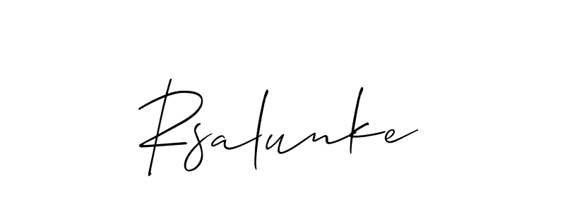 Make a beautiful signature design for name Rsalunke. Use this online signature maker to create a handwritten signature for free. Rsalunke signature style 2 images and pictures png