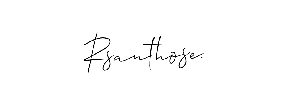 Best and Professional Signature Style for Rsanthose.. Allison_Script Best Signature Style Collection. Rsanthose. signature style 2 images and pictures png