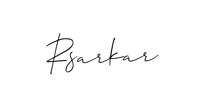 Also we have Rsarkar name is the best signature style. Create professional handwritten signature collection using Allison_Script autograph style. Rsarkar signature style 2 images and pictures png