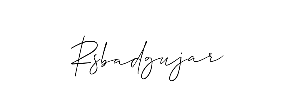 Best and Professional Signature Style for Rsbadgujar. Allison_Script Best Signature Style Collection. Rsbadgujar signature style 2 images and pictures png