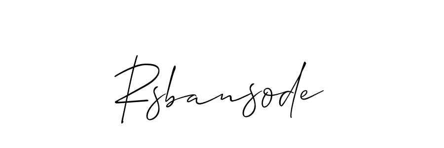 Make a short Rsbansode signature style. Manage your documents anywhere anytime using Allison_Script. Create and add eSignatures, submit forms, share and send files easily. Rsbansode signature style 2 images and pictures png